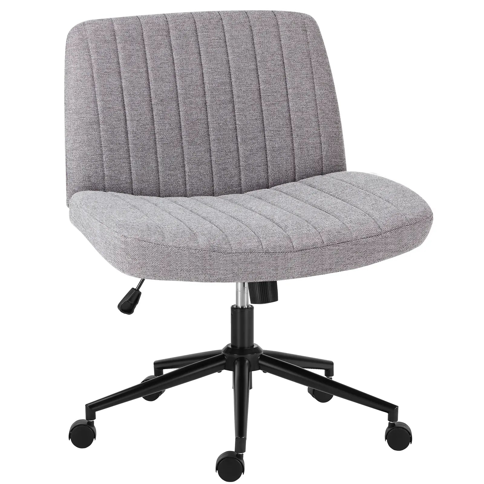 Criss Cross Armless Desk Chair with Enhanced Seat Cushion - Swivel Office Chair for Home and Work, Ideal Christmas Gift