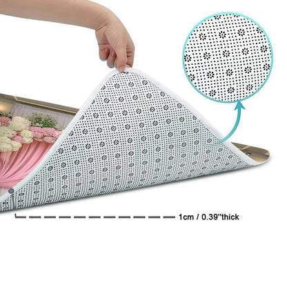 1/4 Bathroom Set, Artistic Print Shower Curtain, Toilet Accessories Combo, All-Season Use, Waterproof, Anti-Slip Mat, Soft & Durable, Shower Curtain Sets, Shower Essentials