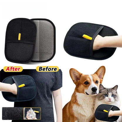 Revolutionary Pet Hair Removal Gloves - Reusable, Electrostatic, Double-Sided Cleaning Solution for Effortless Pet Hair Cleanup