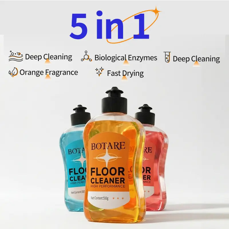 BOTARE Enzyme-Powered Mop Soap - Long-Lasting Scent Floor Cleaner, Deep Cleans with No Residue, Fast Drying & Pet/Kid-Safe for All Floors, Works with Mops, Steam Mops & Sprayers