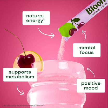 BLOOM NUTRITION Natural Energy Stick Packs - 10Pk